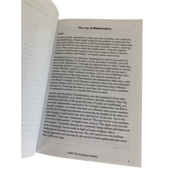 The Great Courses: The Joy of Mathematics DVD Book Set - Picture 3 of 13